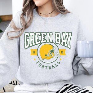 90s Vintage Green Bay Football Sweatshirt, Retro Green Bay Packers NFL Shirt Tee